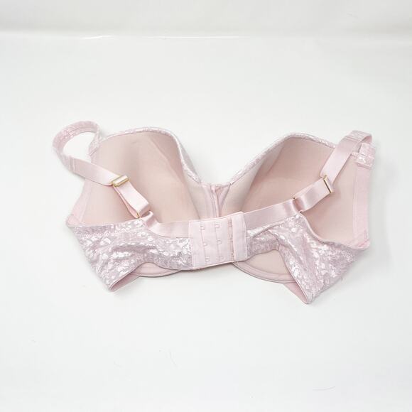 Le Mystere Plunge Safari T-Shirt Bra Underwire Soft Shell Pink Size 34C - Picture 6 of 7